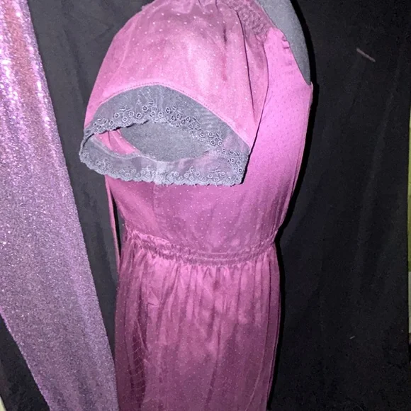 *RARE* Morbid Threads Purple and black Babydoll Dress - Picture 3 of 6